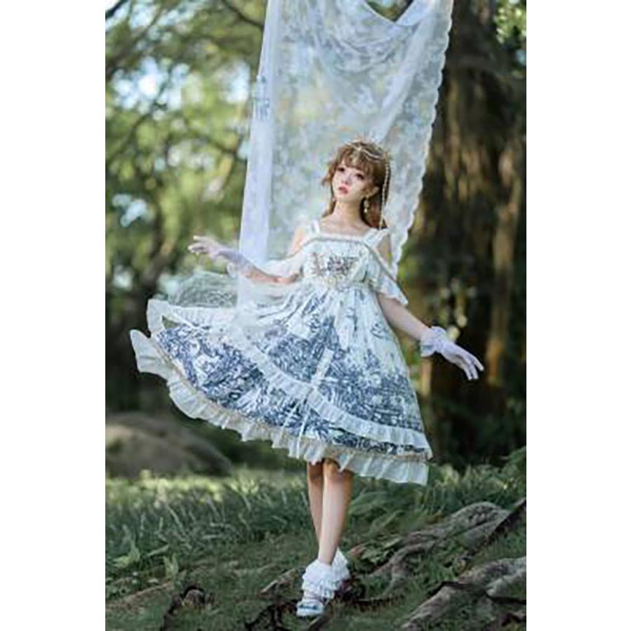 ワンピース ロリータ ハロウィン 膝丈 レディース ゴスロリ ハイ