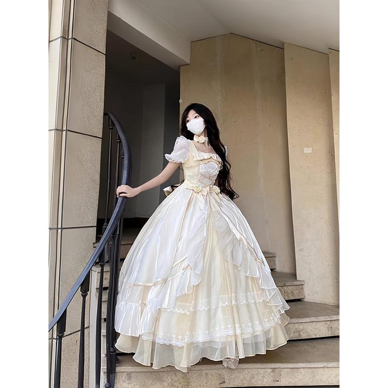 ロリィタ ワンピース ロング丈 XL ワンピース レディース ロリータワンピース ゴスロリ ロング丈
