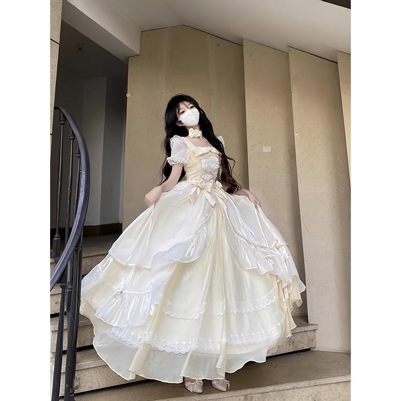 ワンピース レディース ロリータワンピース ゴスロリ ロング丈