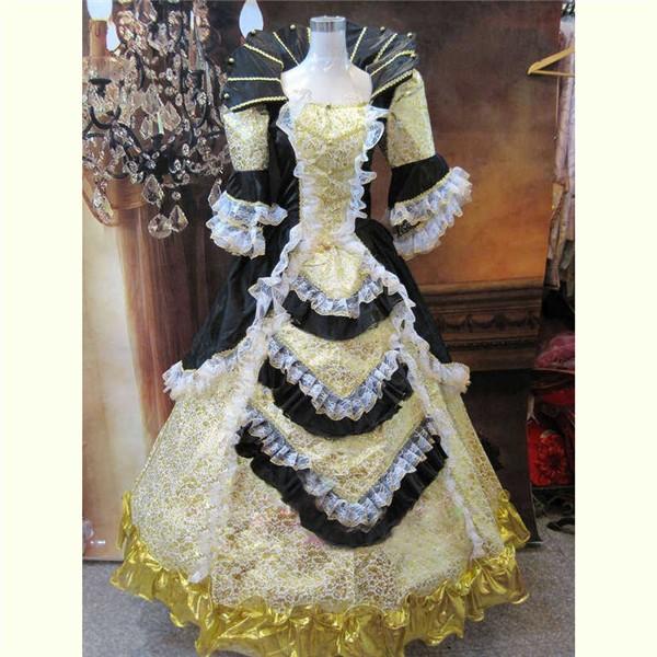 宮廷服ドレス 中世貴族風 プリンセスラインお姫様ドレス 舞台ステージ衣装演劇オペラ声楽 舞台 中世 貴族 衣装 カラードレス 全6色 学園祭 文化祭 舞踏会 Da415c0 エブリ 通販 Yahoo ショッピング