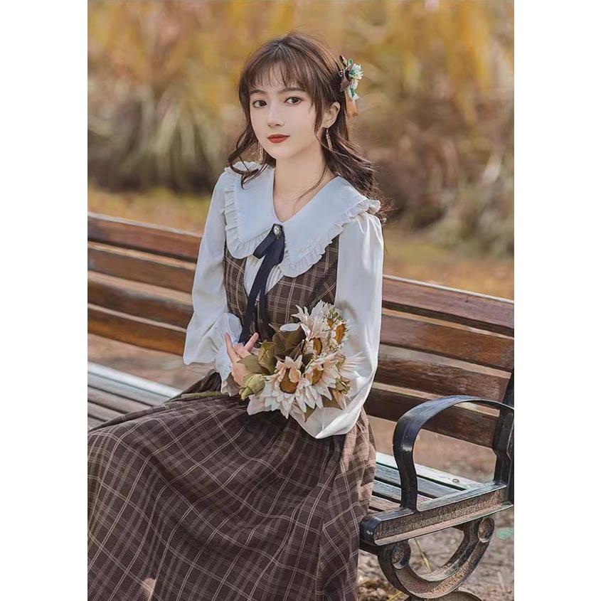 小能熊 ロリィタ タータンチェックワンピース ✞𝔪𝖎𝖈𝖍𝖊𝖙𝖙𝖊✞｜小能熊lolitaのワンピースを使った