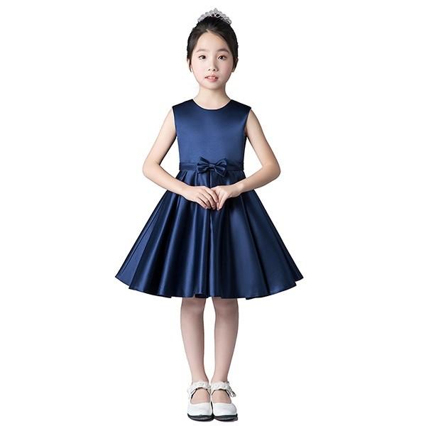 110/120/130/140/150/160 ピアノ発表会 ワンピース 女の子 子供ドレス 