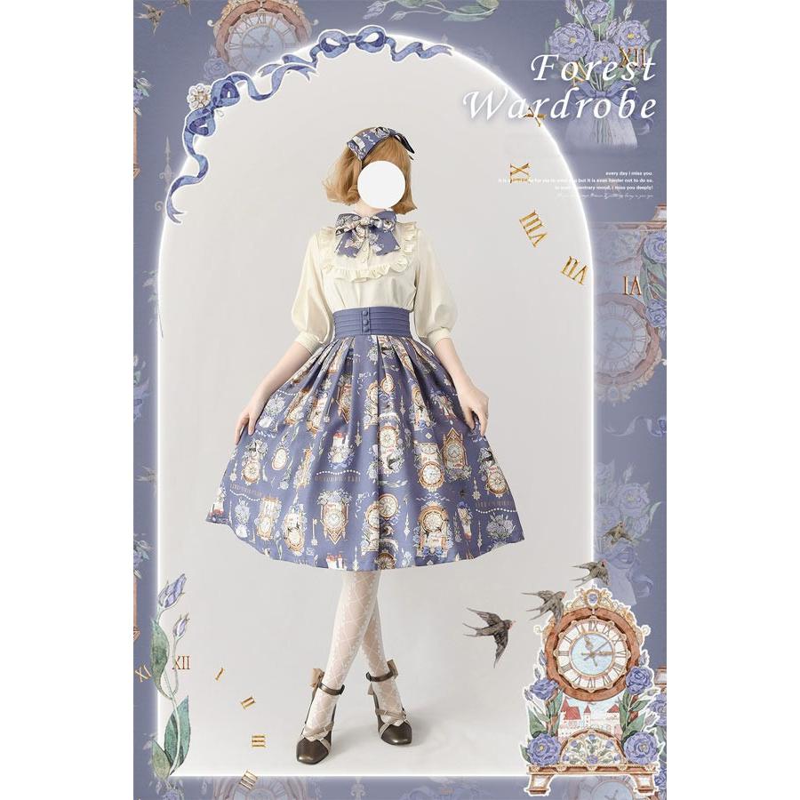 ロリータ スカート 花柄 ジャンパースカート シャツ追加可 トップス