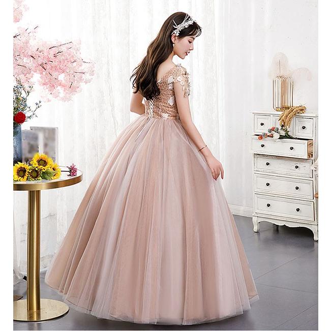 送料無料，格安 カラードレス 演奏会用ドレス ノースリーブ Vネック