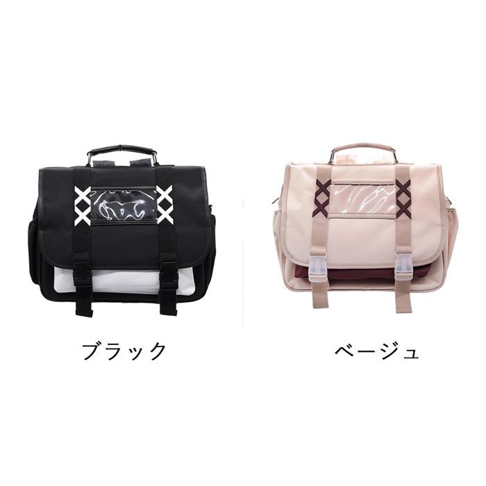 サッチェルバッグ 大容量 3way 学生風 軽い ナップザック ショルダー