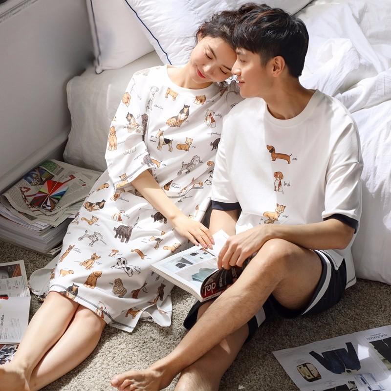ペアパジャマ カップル パジャマ メンズ レディース 上下セット ゆったり 18 新品 犬柄 ルームウェア 可愛いパジャマ 恋人 ご夫婦 春 夏 部屋着 Dh023g4 エブリ 通販 Yahoo ショッピング