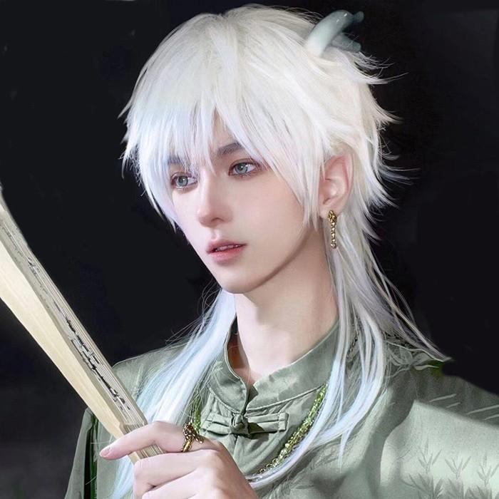 ウィッグ ホワイト 白髪 レディース メンズ ウィッグ フルウィッグ ロングウィッグ 長髪 かつら 大人用 コスプレ 原宿風 仮装 |  | 01