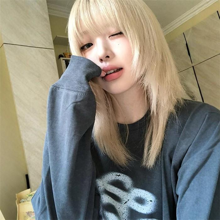 フルウィッグ ミディアムストレート 前髪あり 大人フェミニン 斜め前髪 ストレート ミディ 新作 ミディアム フル