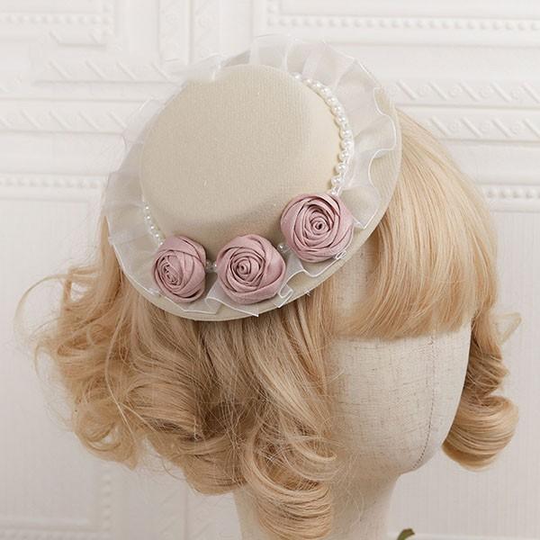 ロリータ ハット ヘッドドレス ロリィタ 礼装帽子 ミニハット トーク帽