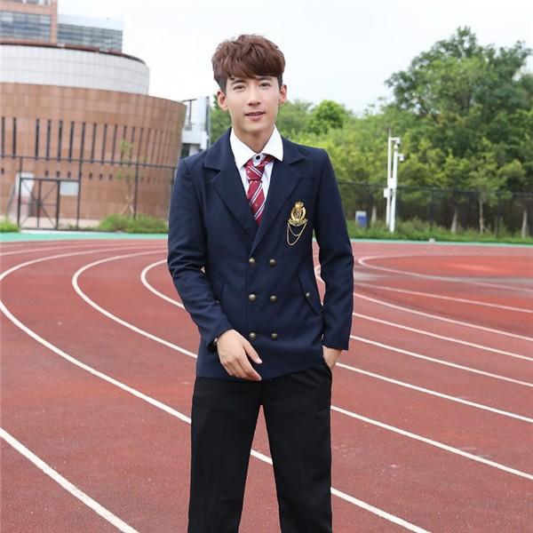 高生 制服 スクール 高校生 学生 中学 上下セット 5点セット ダブル  