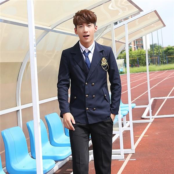 高生 制服 スクール 高校生 学生 中学 上下セット 5点セット ダブル