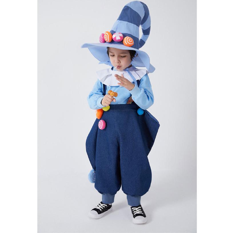 子供服 ハロウィン 女の子 男の子 セットアップ 春秋 新作 ジーンズ サスペンダーパンツ_4