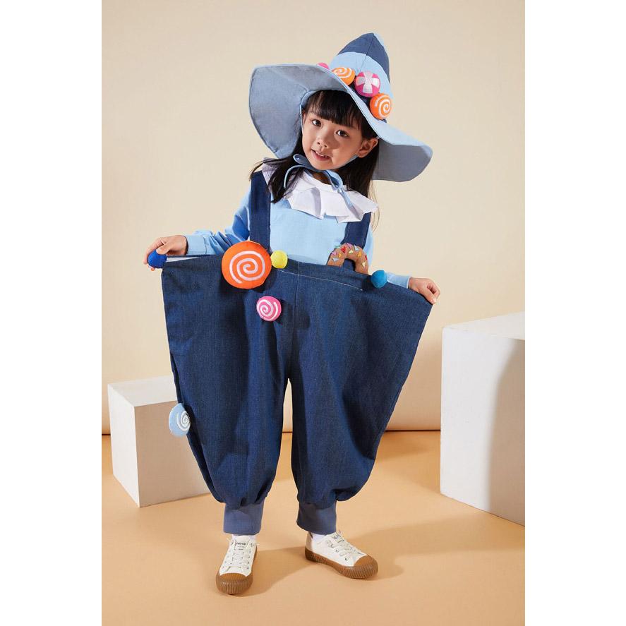 子供服 ハロウィン 女の子 男の子 セットアップ 春秋 新作 ジーンズ サスペンダーパンツ_6