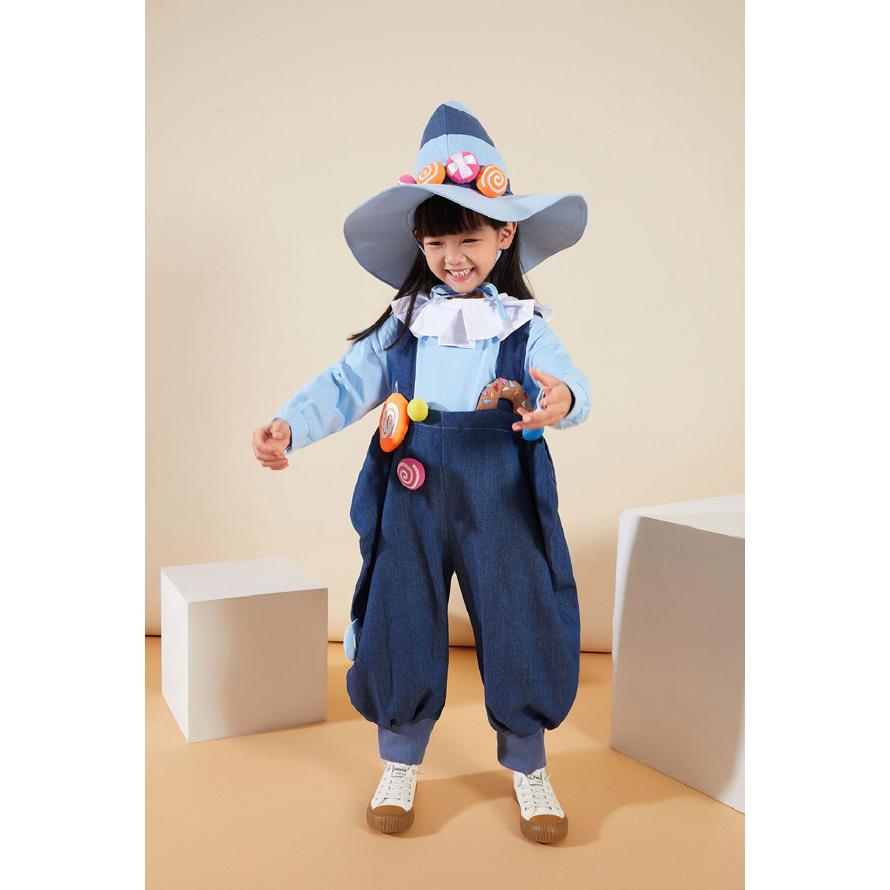 子供服 ハロウィン 女の子 男の子 セットアップ 春秋 新作 ジーンズ サスペンダーパンツ_7