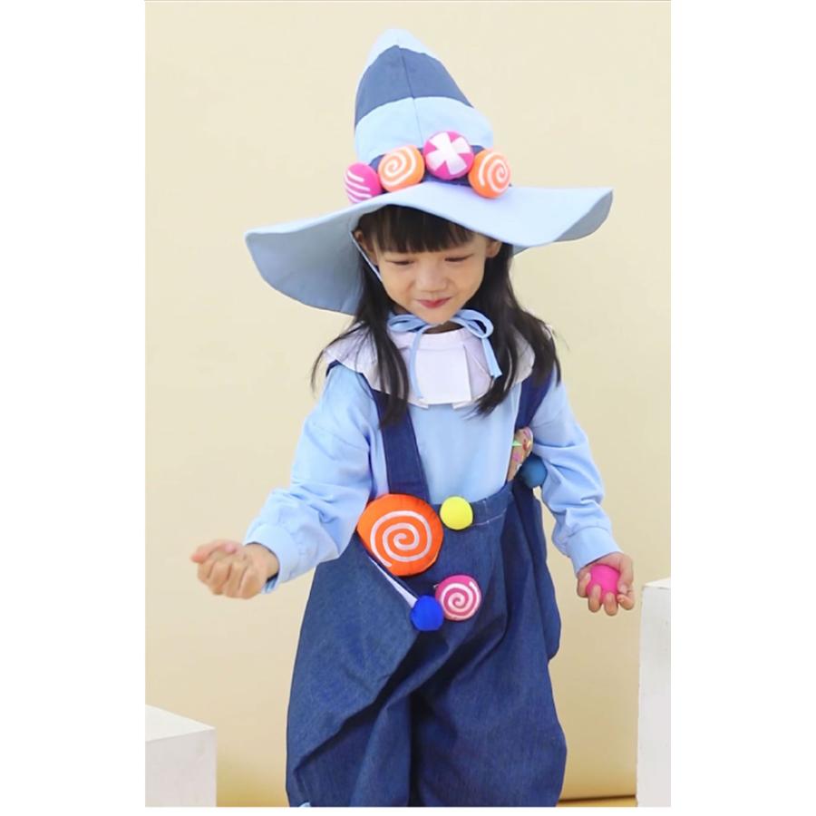 子供服 ハロウィン 女の子 男の子 セットアップ 春秋 新作 ジーンズ サスペンダーパンツ_8