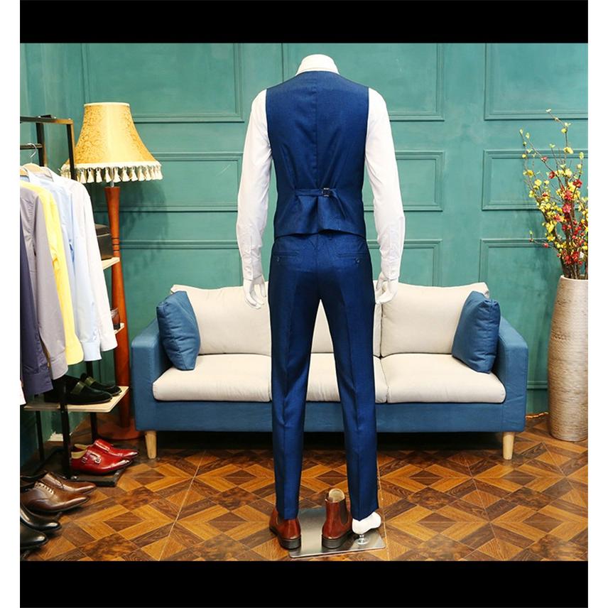 春夏秋 メンズスーツ スリム スリーピース ビジネススーツ suit
