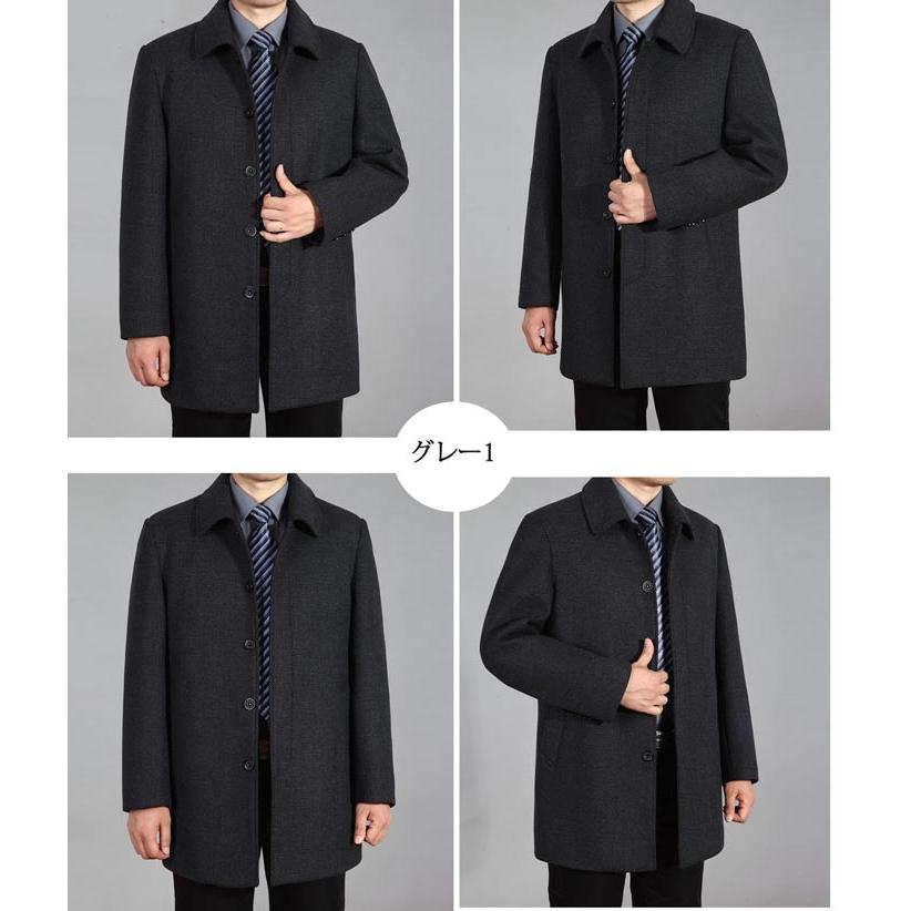 ビジネスコート ロングコート ステンカラーコート S/M/L/LL/3L/4L/5L