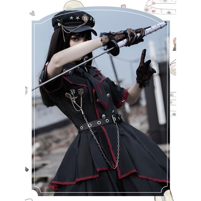 Lolita系 ロリータ 軍服 ワンピース ゴスロリ セーラー服 ロリ 制服