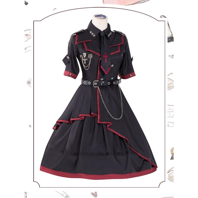 Lolita系 ロリータ 軍服 ワンピース ゴスロリ セーラー服 ロリ 制服
