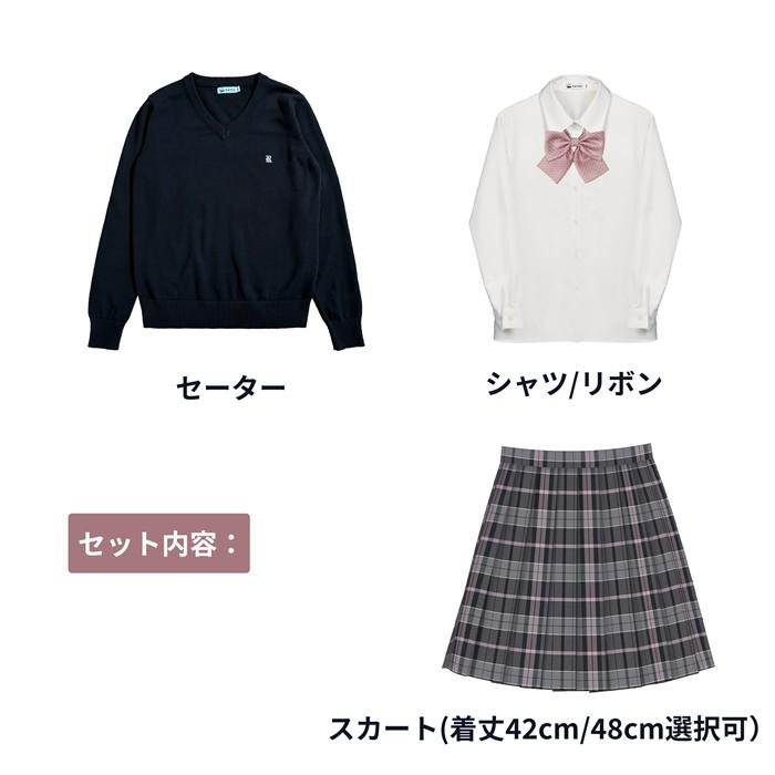 大きいサイズ 制服セット レディース 2L 3L 4L 5L 6L セーター