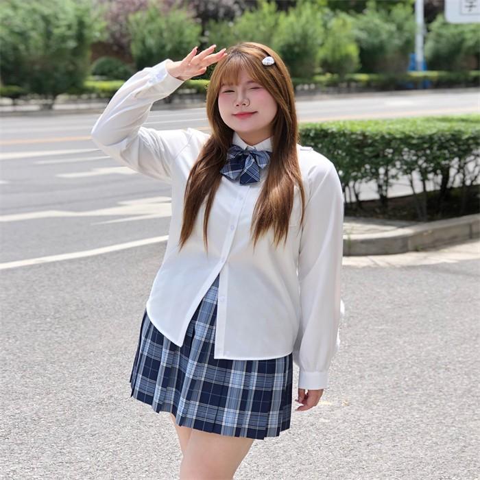 制服風 コスプレ レディース 大きいサイズ 2L 3L 4L 5L 6L 長袖 半袖