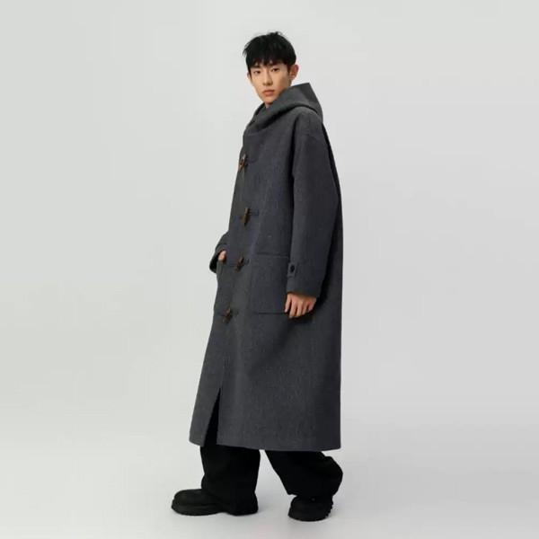 ダッフルコート メンズ スクールコート オーバーサイズ ダッフル コート アウター 通学 通勤 旅行 ストリート 大人 学生 男子 アウター フード トグルボタン ジャケット メルトン ダッフルコート メンズ スクールコート オーバーサイズ ダッフル