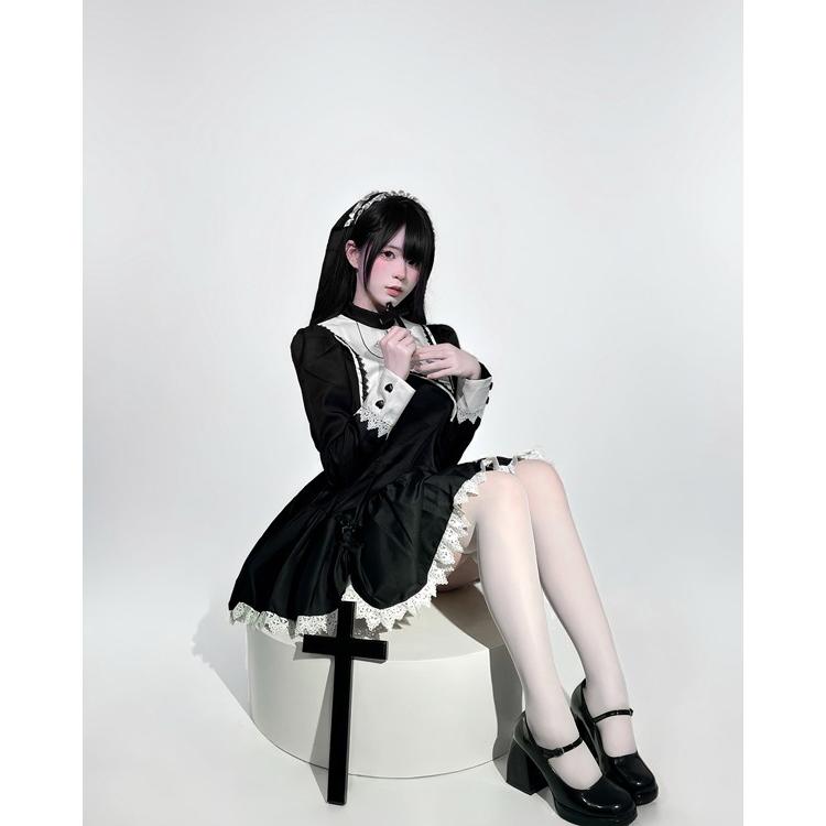 ダークゴシック シスター ドレス 女姓用ハロウィン コスプレ サブカル