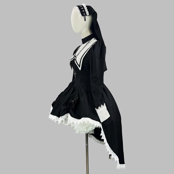 ダークゴシック シスター ドレス 女姓用ハロウィン コスプレ サブカル