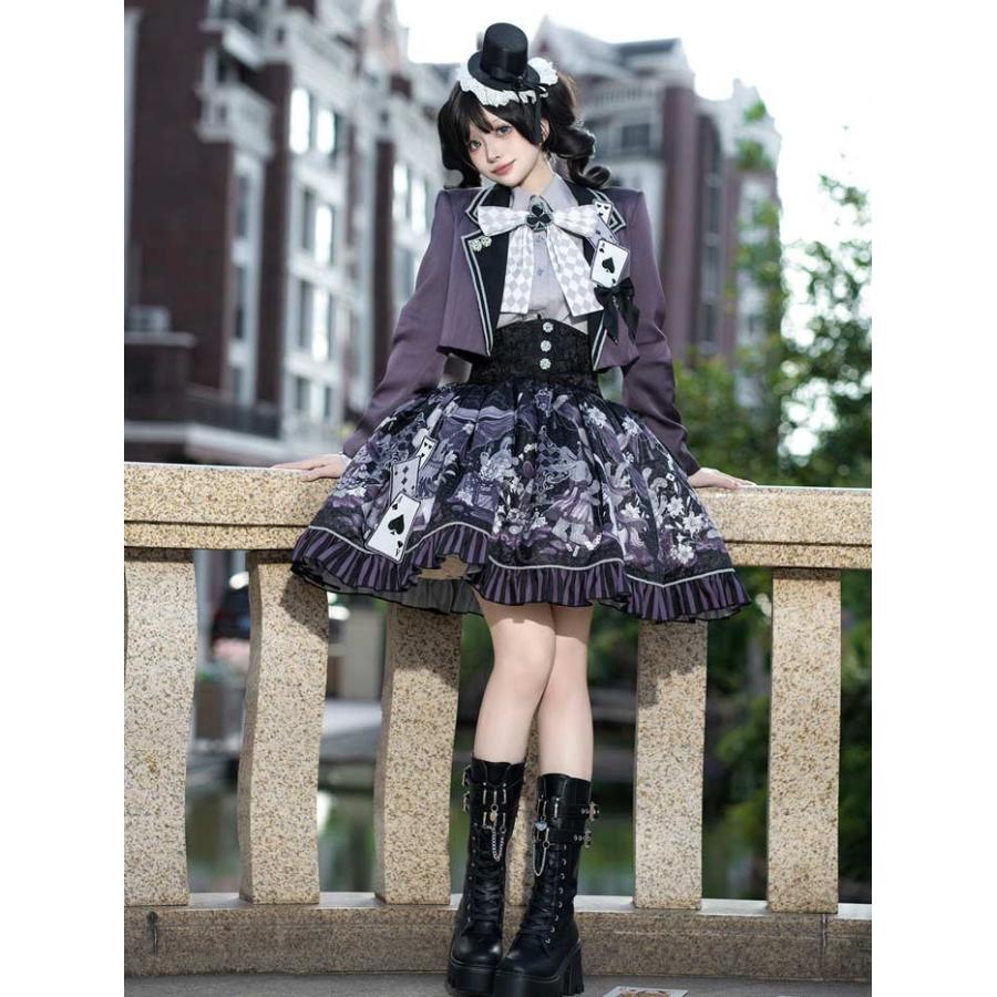 ロリータ セットアップ スカート 3点セット ハロウィン マジシャン