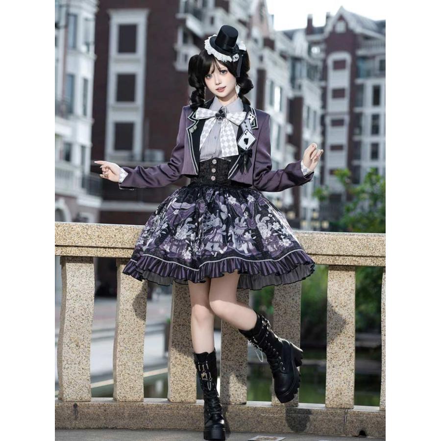 ロリータ セットアップ スカート 3点セット ハロウィン マジシャン