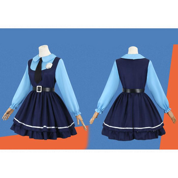 コスプレ衣装 ディズニー ズートピア ジュディ・ホップス風 ワンピース