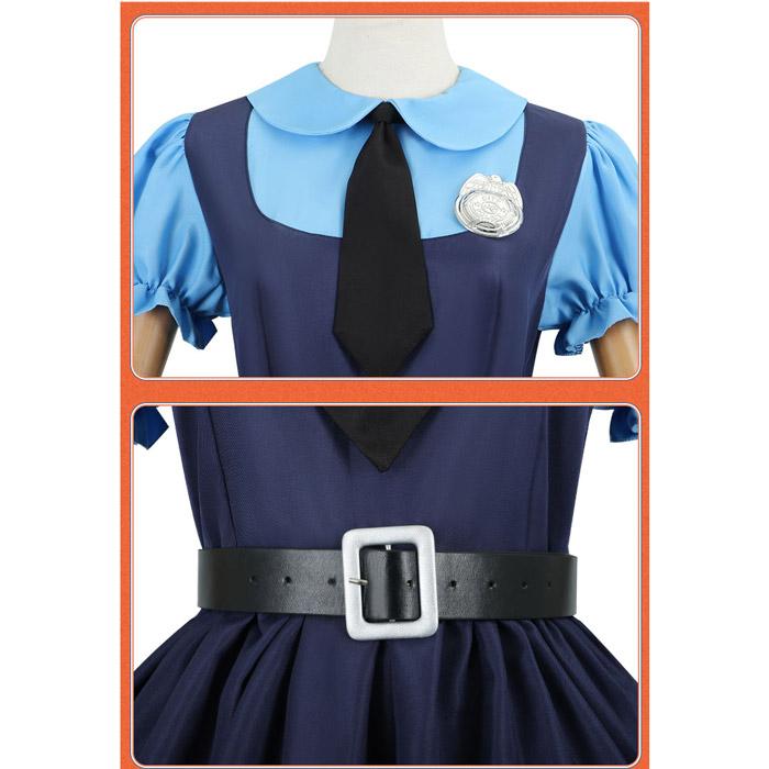 コスプレ衣装 ディズニー ズートピア ジュディ・ホップス風 ワンピース