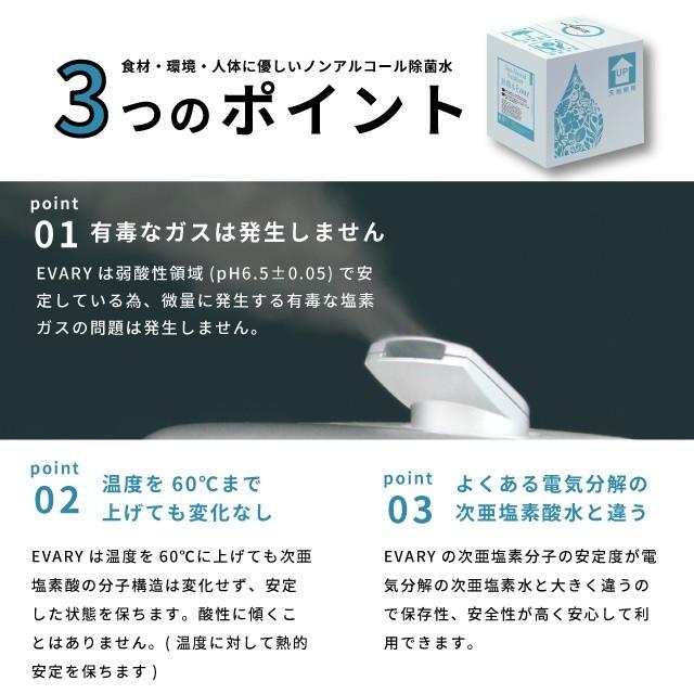 コロナ 消毒 次亜塩素酸水 ウイルス対策 手指除菌 除菌水 エバリー