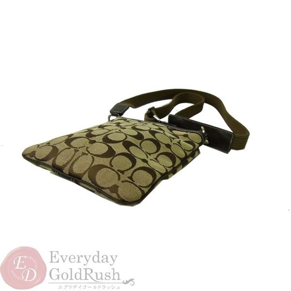 美品 コーチ COACH ショルダーバッグ シグネチャー F06016 茶色