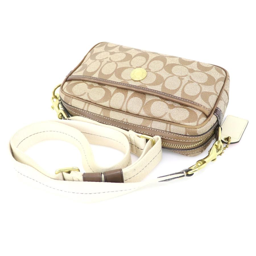 コーチ COACH シグネチャー ブラウン PVC コーディングキャンバス