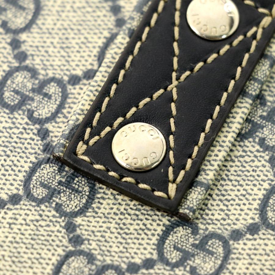 グッチ GUCCI シェリーライン GG柄 ブルー PVC トートバッグ グッチ GUCCI シェリーライン GG柄 ブルー PVC トートバッグ