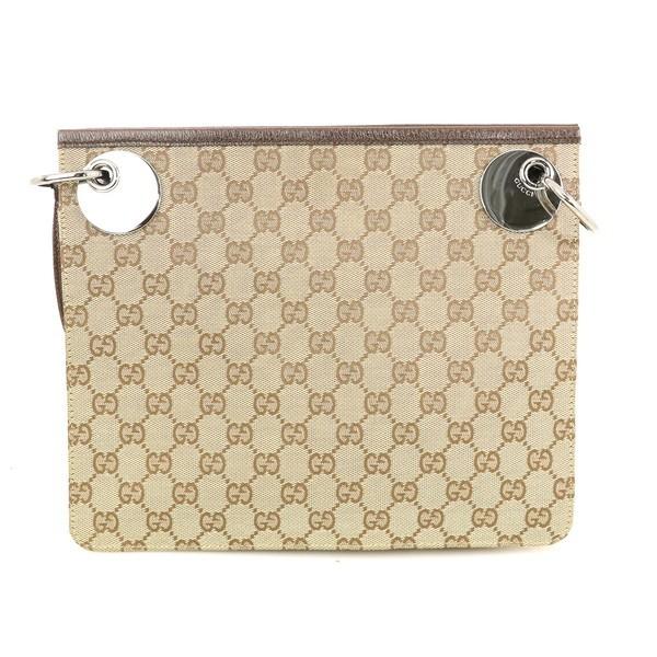 GUCCI ベージュキャンバス ショルダーバッグ　　肩掛け グッチ GUCCI アウトレット ショルダーバッグ GGキャンバス ベージュ