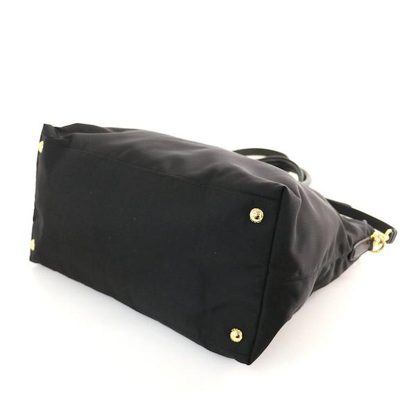 プラダ PRADA ブラック ナイロン×レザー トートバッグ 2way プラダ PRADA ブラック ナイロン×レザー トートバッグ 2way