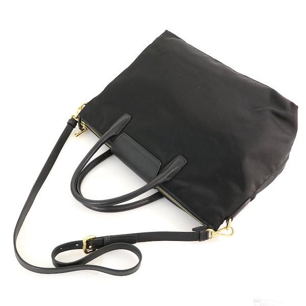プラダ PRADA ブラック ナイロン×レザー トートバッグ 2way プラダ PRADA ブラック ナイロン×レザー トートバッグ 2way