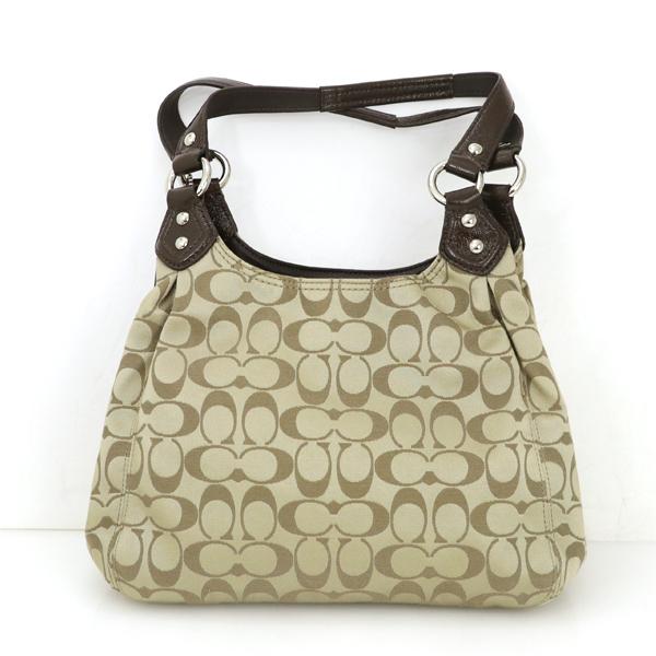 コーチ COACH シグネチャーホーボ キャンバス×パテントレザー F21881