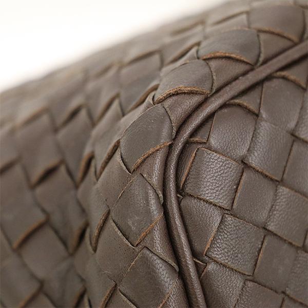 ボッテガヴェネタ BOTTEGA VENETA ダークブラウン イントレチャート