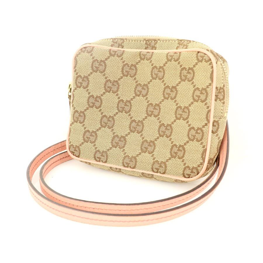 グッチ GUCCI ピンクベージュ GGキャンバス ポシェット 120975 グッチ GUCCI ピンクベージュ GGキャンバス ポシェット 120975