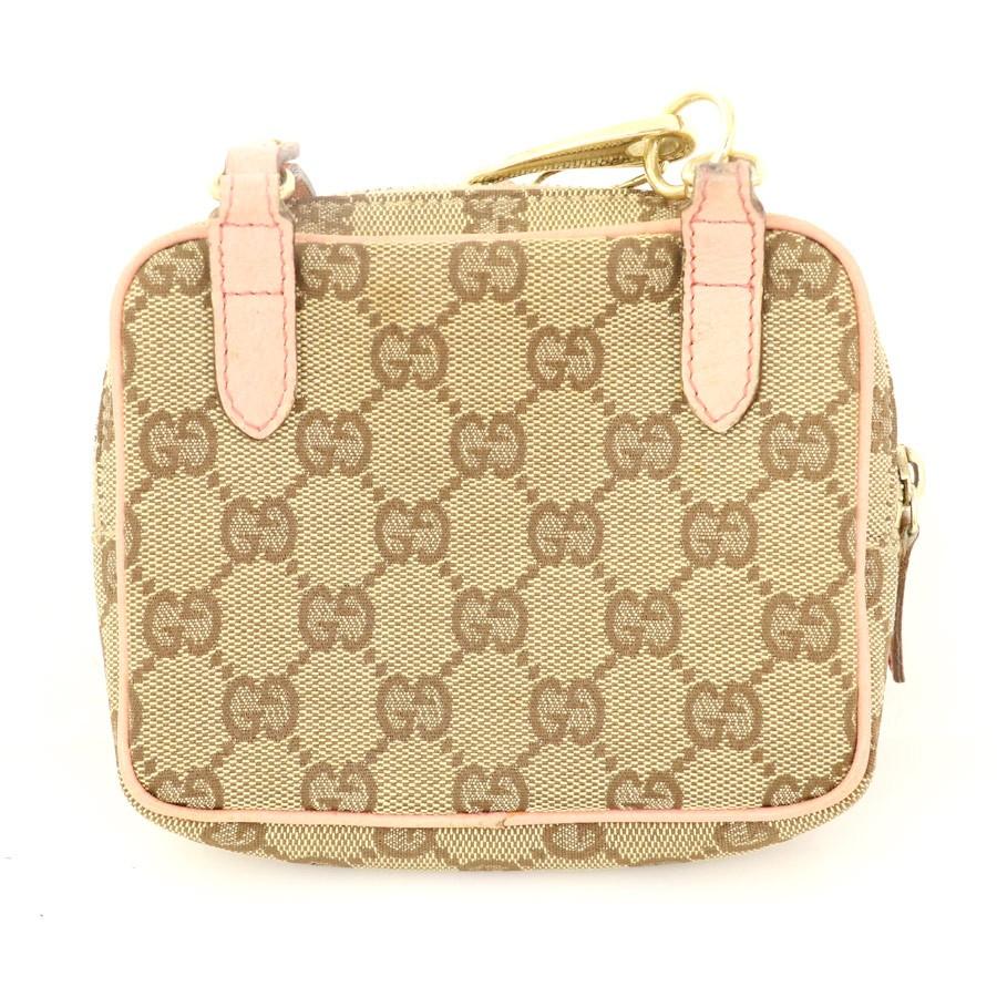 グッチ GUCCI ピンクベージュ GGキャンバス ポシェット 120975 グッチ GUCCI ピンクベージュ GGキャンバス ポシェット 120975