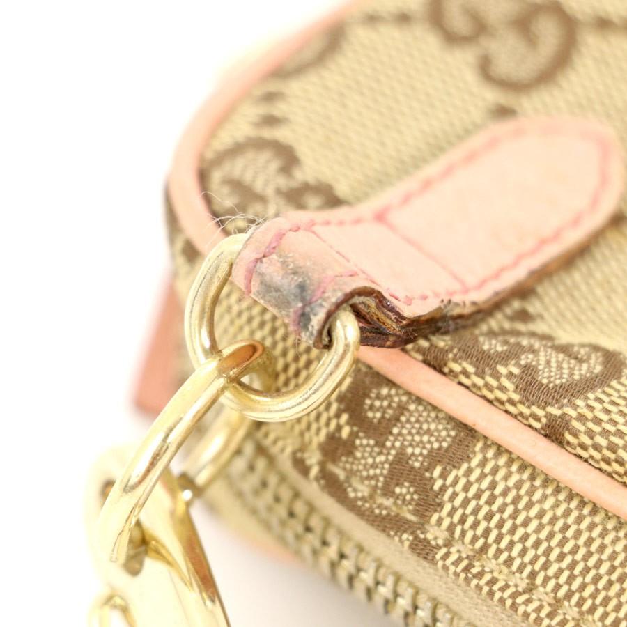 グッチ GUCCI ピンクベージュ GGキャンバス ポシェット 120975 グッチ GUCCI ピンクベージュ GGキャンバス ポシェット 120975