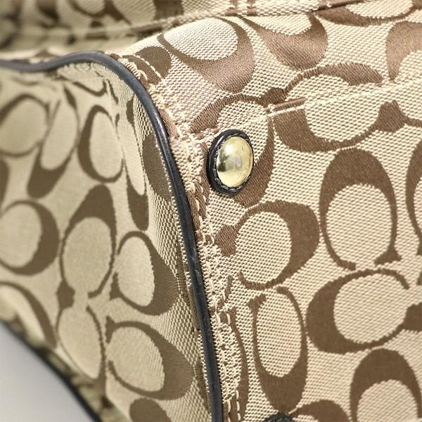コーチ COACH シグネチャー ブラック キャンバス レザー