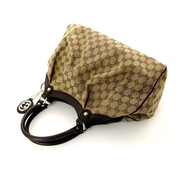 グッチ GUCCI GG柄 GGキャンバス トートバッグ ダークブラウン グッチ GUCCI GG柄 GGキャンバス トートバッグ ダークブラウン