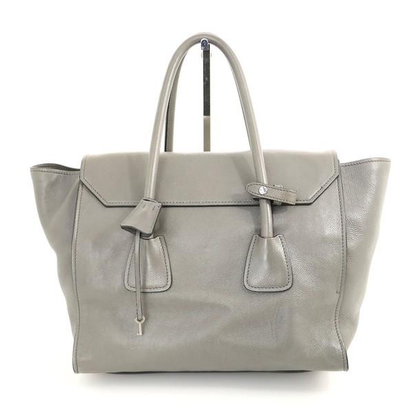 プラダ PRADA グレー MARMO カーフレザー BN2661 ハンドバッグ プラダ PRADA グレー MARMO カーフレザー BN2661 ハンドバッグ