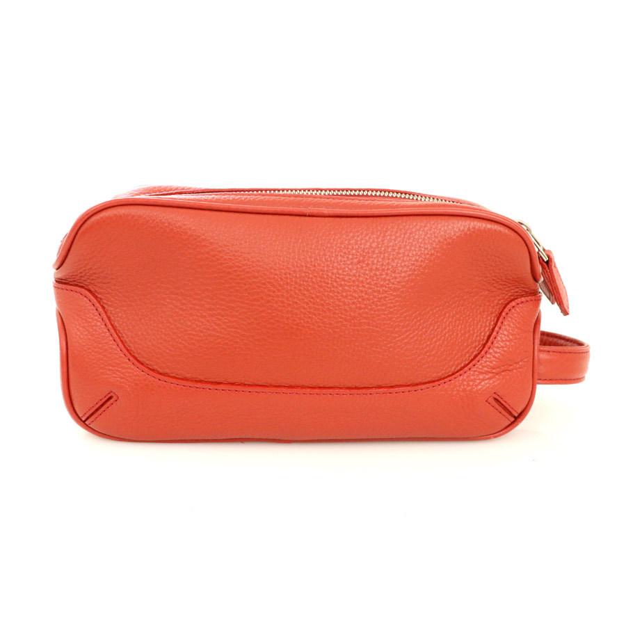 ペッレモルビダ PELLE MORBIDA レッド レザー セカンドバッグ 鞄 赤