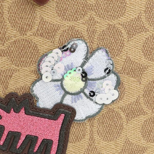 コーチ COACH シグネチャー パッチワーク ブラウン PVC チャーリー 