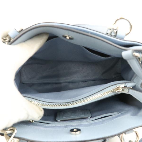 コーチ COACH ライトブルー 青 レザー 2wayバッグ F57847 コーチ COACH ライトブルー 青 レザー 2wayバッグ F57847